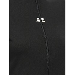 'Interlock Zipped' top