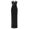 'Corsetted Draped Maxi' dress