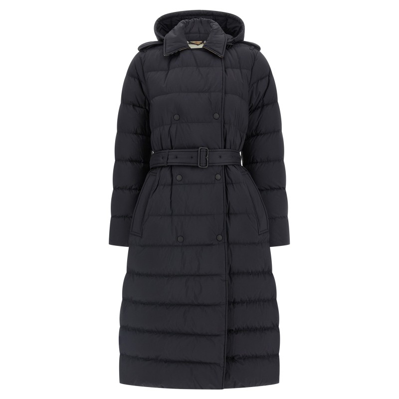 Padded trench coat
