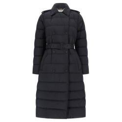 Padded trench coat