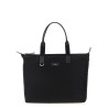 Media logo patch shopping bag