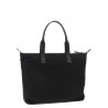 Media logo patch shopping bag