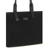 Media logo patch shopping bag