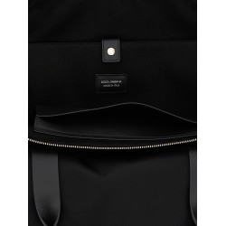Media logo patch shopping bag