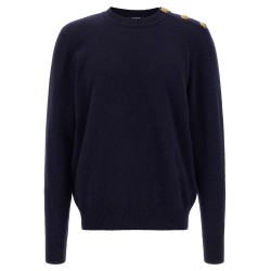 'Leone catena' button sweater