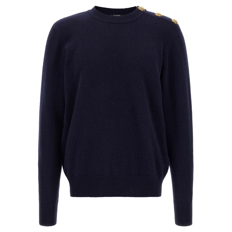 'Leone catena' button sweater
