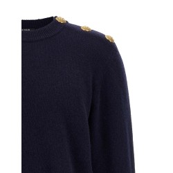 'Leone catena' button sweater