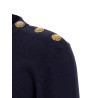 'Leone catena' button sweater