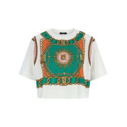 'Balmain Foulard' print T-shirt
