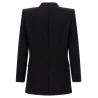 Leaf embroidery blazer