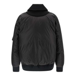 Wool insert bomber jacket
