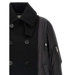 Wool insert bomber jacket