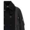 Wool insert bomber jacket