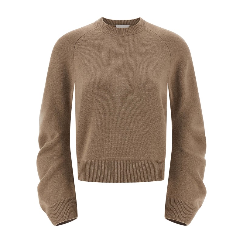 Curved sleeve sweater