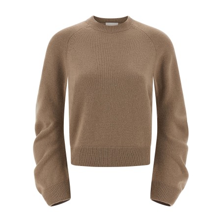 Curved sleeve sweater