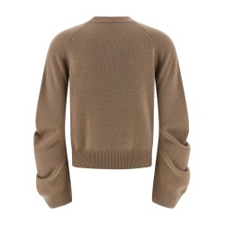 Curved sleeve sweater