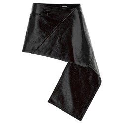 'Fold Vinyl Mini' skirt