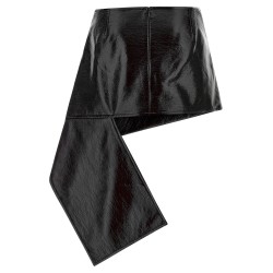 'Fold Vinyl Mini' skirt