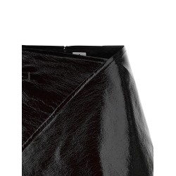 'Fold Vinyl Mini' skirt