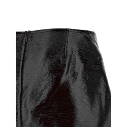 'Fold Vinyl Mini' skirt