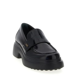 Leather loafers
