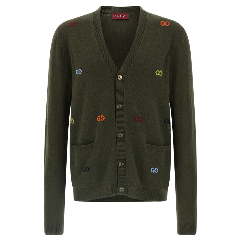 GG intarsia cardigan