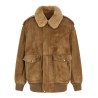 Sheepskin bomber jacket