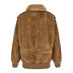 Sheepskin bomber jacket