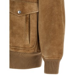 Sheepskin bomber jacket