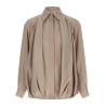 Silk draped shirt