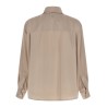Silk draped shirt