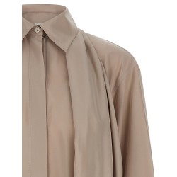 Silk draped shirt