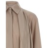 Silk draped shirt