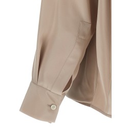Silk draped shirt