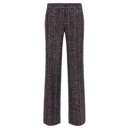 Sequin tartan pants