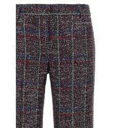 Sequin tartan pants