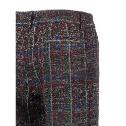 Sequin tartan pants