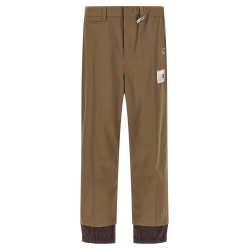 'Mix Layered Wool Gabardine' pants