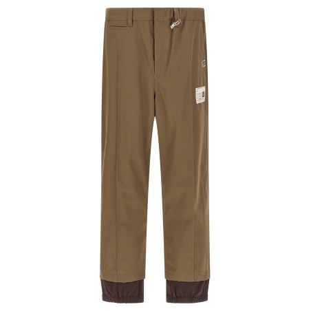 'Mix Layered Wool Gabardine' pants