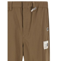 'Mix Layered Wool Gabardine' pants