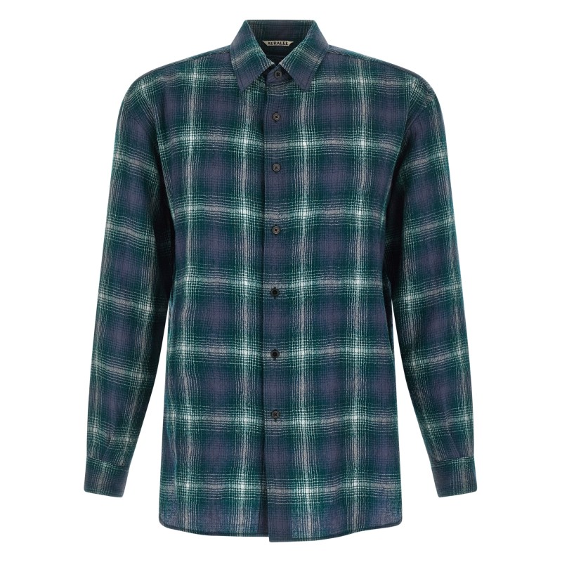 'Airy Wool Check' shirt