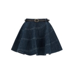 'Flared Denim Mini' skirt