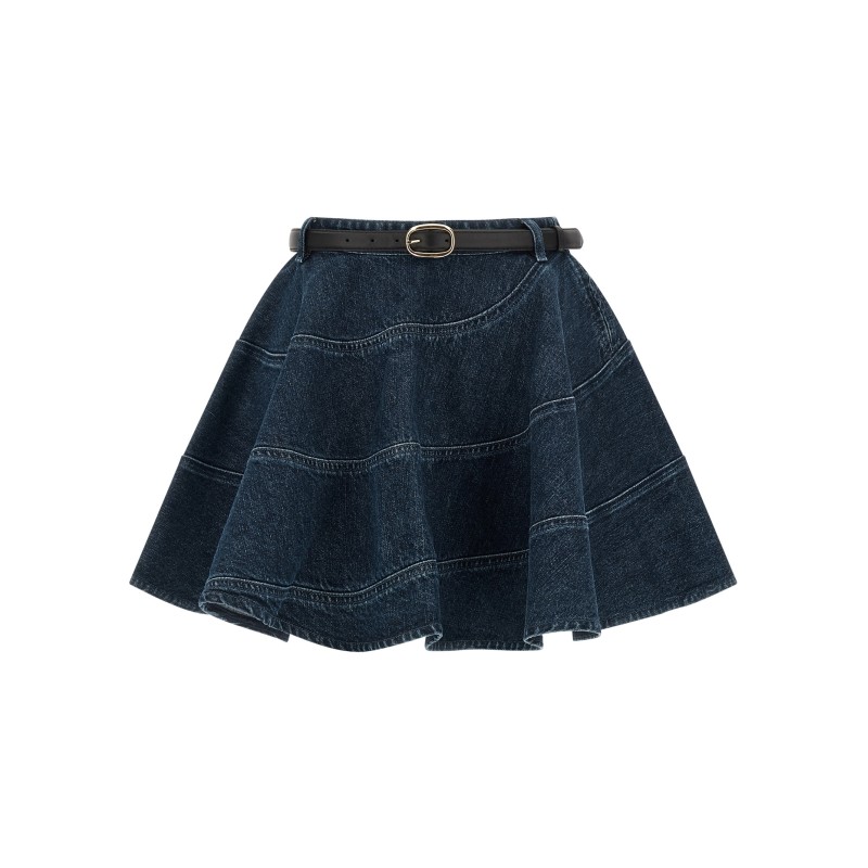 'Flared Denim Mini' skirt