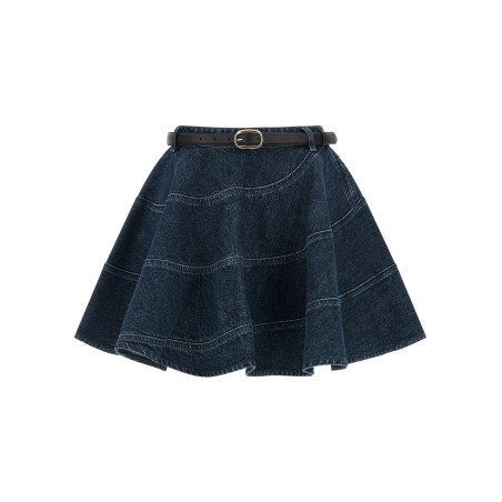 'Flared Denim Mini' skirt