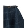 'Flared Denim Mini' skirt