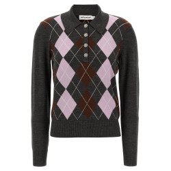 'Grey Argyle Lightweight' sweater