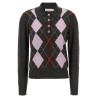 'Grey Argyle Lightweight' sweater