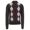 'Grey Argyle Lightweight' sweater