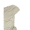 'Polka Dot Satin Tie Side Mini' dress