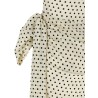 'Polka Dot Satin Tie Side Mini' dress